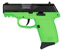 SCCY CPX-2 Gen3 Lime/Black 9mm Pistol - CPX2CBLGG3