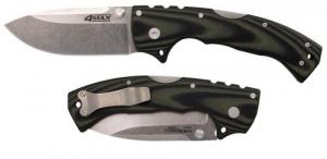 Cold Steel 4-Max Elite 4" Folding Drop Point Stonewashed S35VN SS Blade/6" Black G10 Handle Includes Belt Clip - CS62RMA