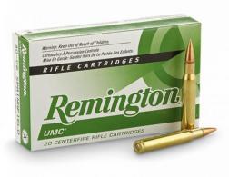 Main product image for Remington UMC Jacketed Hollow Point 223 Remington Ammo 50 gr 20 Round Box