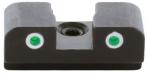AmeriGlo XD191R Classic Tritium Rear Sight for Springfield Armory XD Black Green Tritium with White Outline Rear - 383