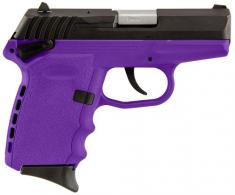 SCCY Industries CPXICBPU CPX-1 Double Action 9mm 3.1" 10+1 Purple Polymer Grip/Frame G - CPX1CBPU