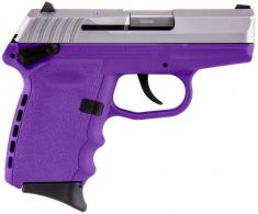 SCCY Industries CPX-1 Double Action 9mm 3.1" 10+1 Purple Polymer Grip/Frame G - CPX1TTPU