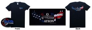 Buds logo t-shirt "NATION UNDER GOD" - Our #1 seller! ** SHIPS FREE !! - NATION UNDER GOD