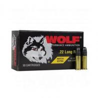Wolf .22 LR Match extra 40gr Round Nose 50rd box - 22xtra