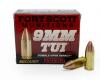 Fort Scott Munitions TUI Solid Copper 9mm Ammo 115 gr 20 Round Box