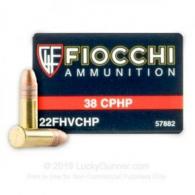 Fiocchi High Velocity 22LR 38gr cphp 500rd box - 22fhvchp