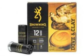 Browning Dove & Clay 12ga 2-3/4" 1oz #8 25rd box - B193811228