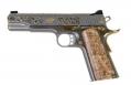 KIMBER, 1911, 38 SUPER, 5" STAINLESS DELUXE, SCROLL WORK GOLD ROPE INLAY 1 OF 200 - CNCSILCLASS38