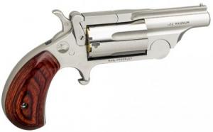 North American Arms Ranger II Stainless 1.625" 22 Long Rifle / 22 Magnum / 22 WMR Revolver - NAA-22M-BTII
