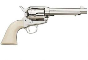 Uberti 1873 Cattleman Cody Nickel/Ivory 5.5" 45 Long Colt Revolver - 356115