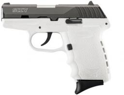 SCCY Industries CPX-2 Double Action 9mm 3.1" 10+1 White Polymer Grip/Frame - CPX2CBWT