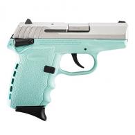 SCCY CPX-1 Sky Blue/Stainless 9mm Pistol - CPX1TTSB