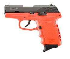 SCCY Industries CPX-2 Double Action 9mm 3.1" 10+1 Orange Polymer Grip/Frame G - CPX2CBOR