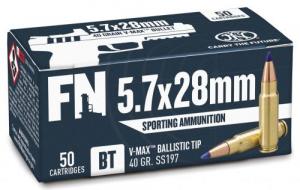 Main product image for FNH USA  5.7X28mm 40gr V-Max 50rd box