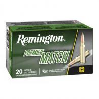 Remington Premier Match .223 Remington Ammunition 20 Rounds 62 Grain Hollow Point Match Projectile 3025fps - R223R6