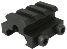 DoubleStar Picatinny Rail Micro Risers w/3-Slot/Black Finish - DS793