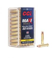 CCI Maxi-Mag  22 Magnum / 22 WMR Ammo 40gr Jacketed Hollow Point 50 Round Box