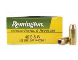 Remington HTP 40 S&W 155 Grain JHP 50 Rounds - R40SW1