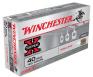 Winchester Super X Winclean Brass Enclosed Base Soft Point 40 S&W Ammo 165 gr 50 Round Box - WC401