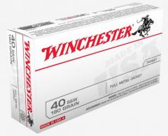 Winchester3GUN .40 S&W 180GR FMJ 50/500 - X40TG