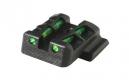 Hi-Viz LiteWave S&W M&P Shield Centerfire Rear Red/Green/Black Fiber Optic Handgun Sight - MPSLW11