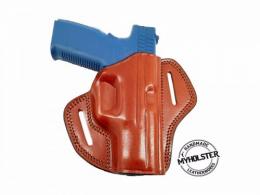 Black Heckler & Koch USP 9mm Right Hand Open Top Leather Belt Holster - 50MYH105OT_BL_