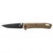 Gerber Zilch Plain Edge Folding Knife Coyote Brown Blister - 31-004068