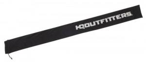 HQ Outfitters Gun Sock w/ Silicon & Moisture Wicking treatment, 5" wide 52" long, Black Heather - HQ-GS-BK