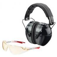 Champion Traps and Targets Eye and Ear Protection Combo, Black - 40626