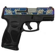 Taurus G3C "Guns & Roses Engraved Mongoose Purple" 9mm Semi Auto Pistol - 1G3C9312X12MGRS