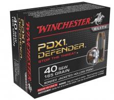 WINCHESTER 40 S&W Defender 40 S&W 165 gr Bonded Jacket Hollow Point 20 Bx/10 Cs - S40SWPDB