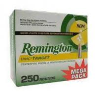 Remington Ammunition UMC 40 S&W Metal Case 165 GR 250Box/4Case - LN40SW4A