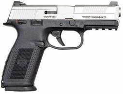 FN66943 FNS40 Manual Safety Fxd 3 Dot NS 40S&W 4" 14+1 3 Mags Poly Grips Blk/SS - 66943