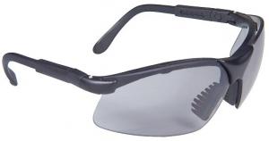 Radians Revelation Glasses 99.9% UV Rated, Anti-Fog Smoke Gray Lens with Black Frame, Adjustable Temple Sleeves & Soft - RV0120CS